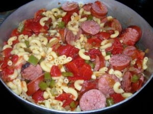 Macaroni and stewed tomatoes 011