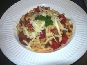 Macaroni and stewed tomatoes 013