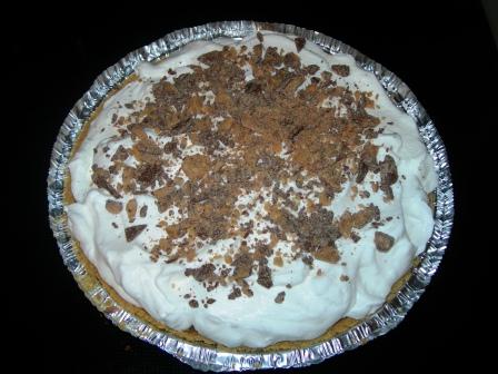 Banana heath bar pie