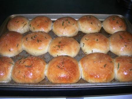 Buttered Rosemary Rolls