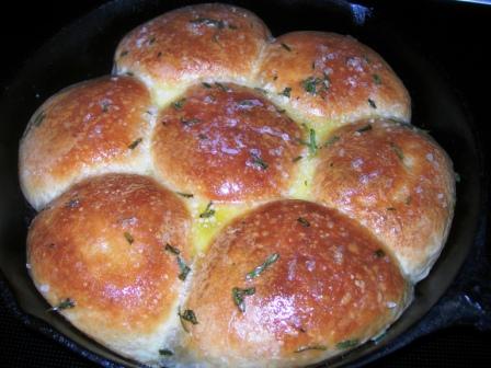 Buttered Rosemary Rolls