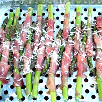Grilled asparagus with prosciutto | cottage at the crossroads