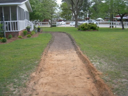 Stone walkway and rooster 002