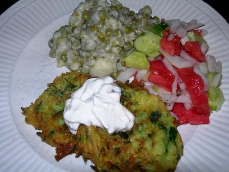 Zucchini fritters 016