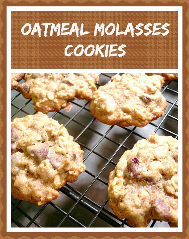 Oatmeal molasses cookies