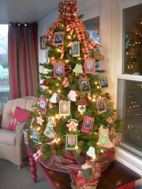 Wreath and front porch tree 081