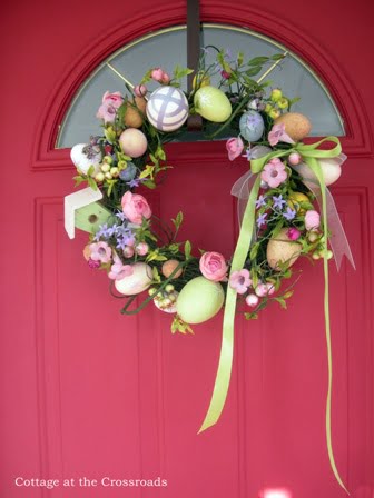 Spring wreath and flowers 033