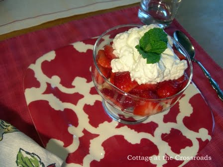 Strawberry Tablescape - A Wonderful Thought