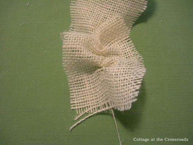 Burlap and lace flowers 013