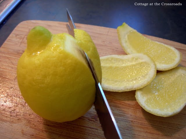 Brie with candied lemon 004