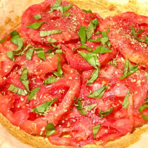 Fresh tomato pie