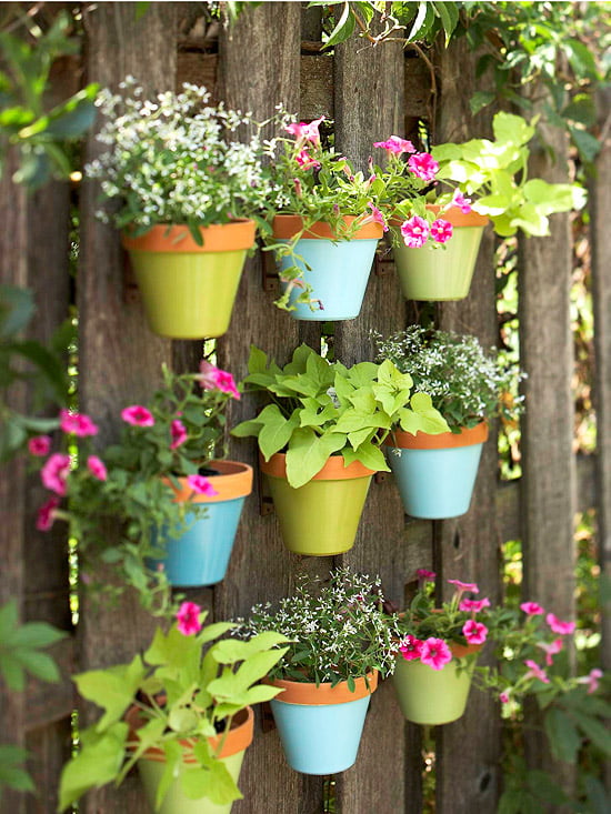 Colorful pots from bhg1