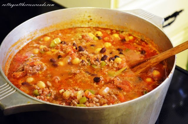 Chili in the pot