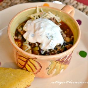 Chili with a kick | cottage at the crossroads