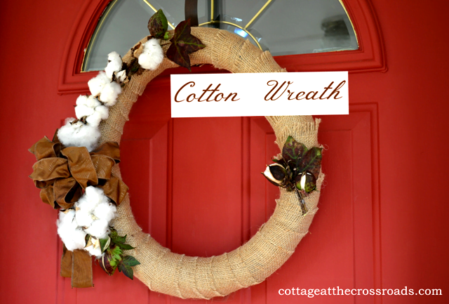 Cotton wreath