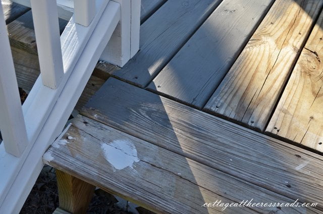 We Finally Stained Our Deck Cottage At The Crossroads