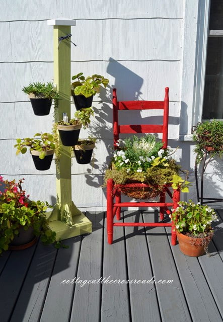 Planter chair and pot holder stand