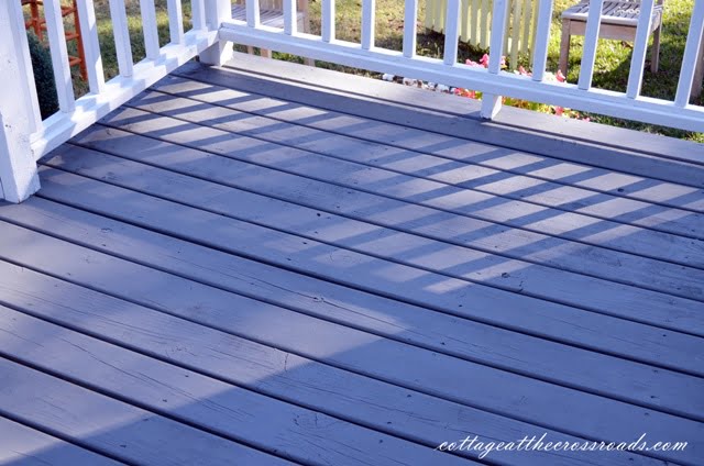 Stained deck