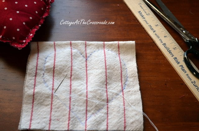 DIY XO Painted Cloth Napkins - Sarah Hearts