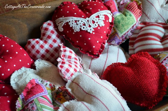 Fabric hearts