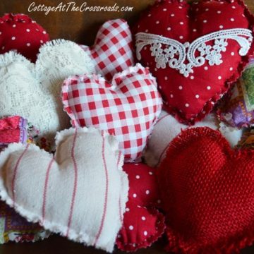 Easy to make fabric hearts