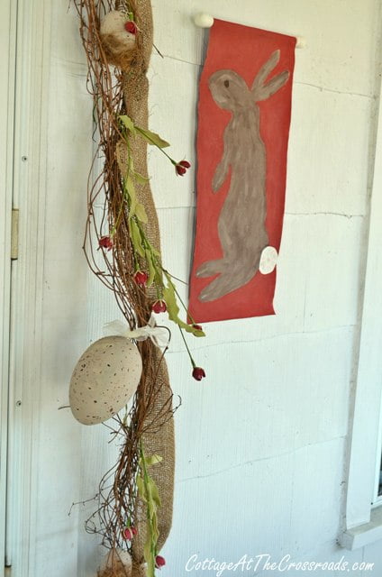 Bunny and painted egg garland