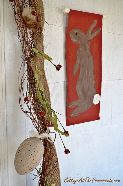 Bunny and painted egg garland