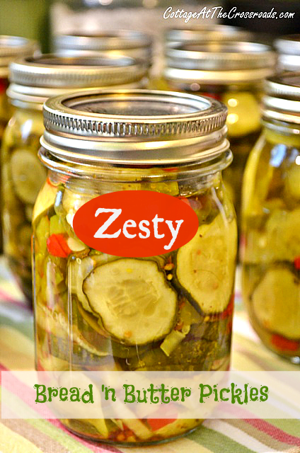 Zesty bread 'n butter pickles | cottage at the crossroads