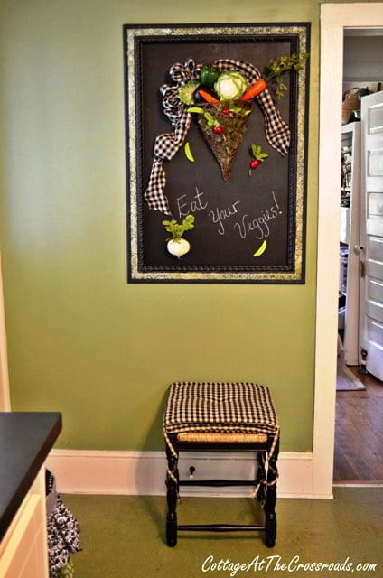 Eat your veggies chalkboard display