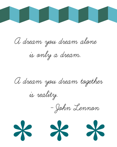 Dream printable