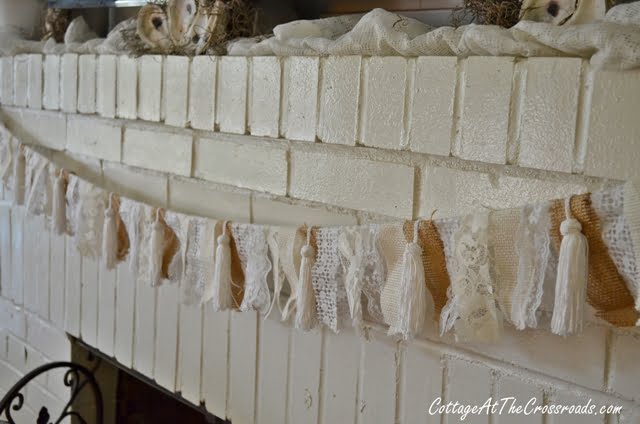 Oyster shell mantel display