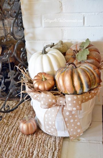 Burnished Fall Mantel - Cottage at the Crossroads