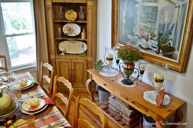 Fall tablescape-autumn welcome