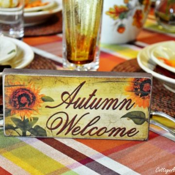 Fall tablescape-autumn welcom