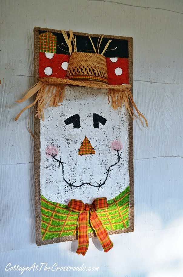 Scarecrows on our fall porch