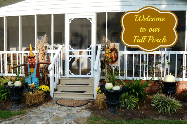 Welcome to our fall porch