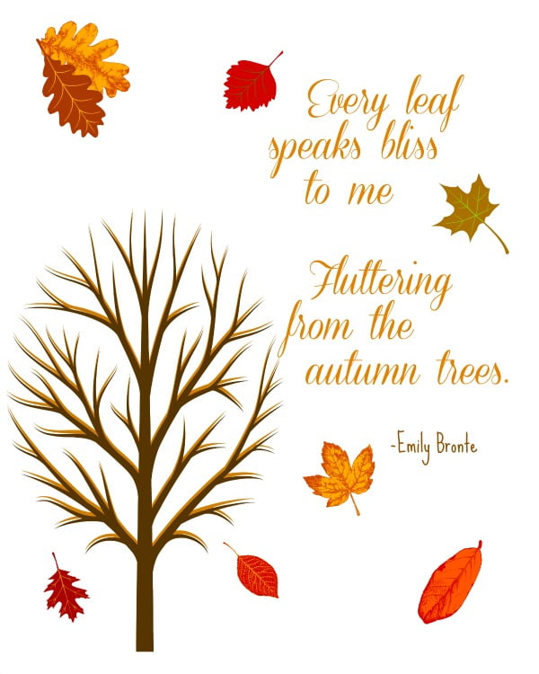 Free autumn printable