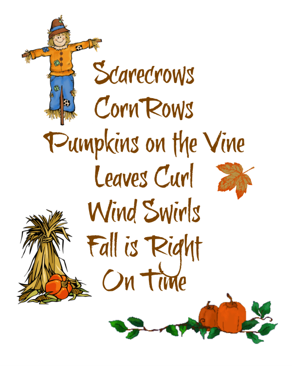 Scarecrows free printable