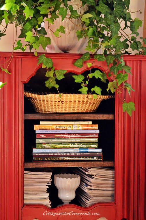 Red music cabinet