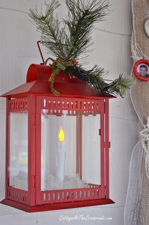 Christmas on the front porch-cottage at the crossroads