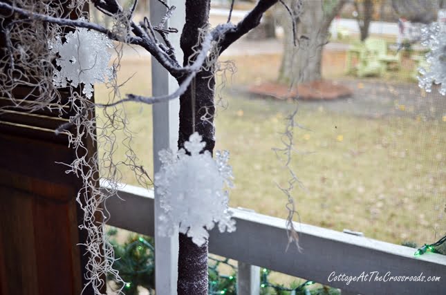 Christmas on the front porch-cottage at the crossroads