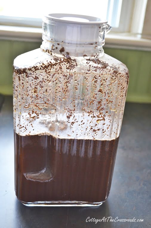 Homemade cinnamon coffee liqueur | cottage at the crossroads