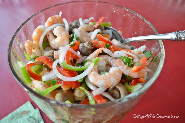 Marinated shrimp | cottage at the crossroads