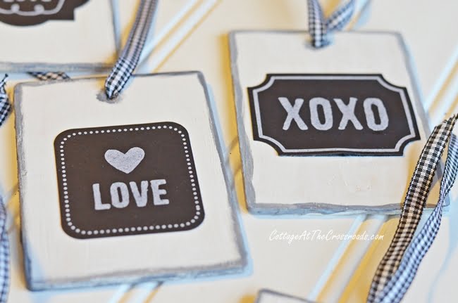 Wooden chalkboard tags | cottage at the crossroads