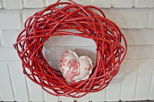 Valentine's day mantel | cottage at the crossroads