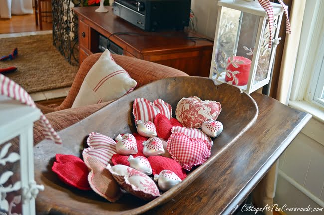Fabric hearts | cottage at the crossroads