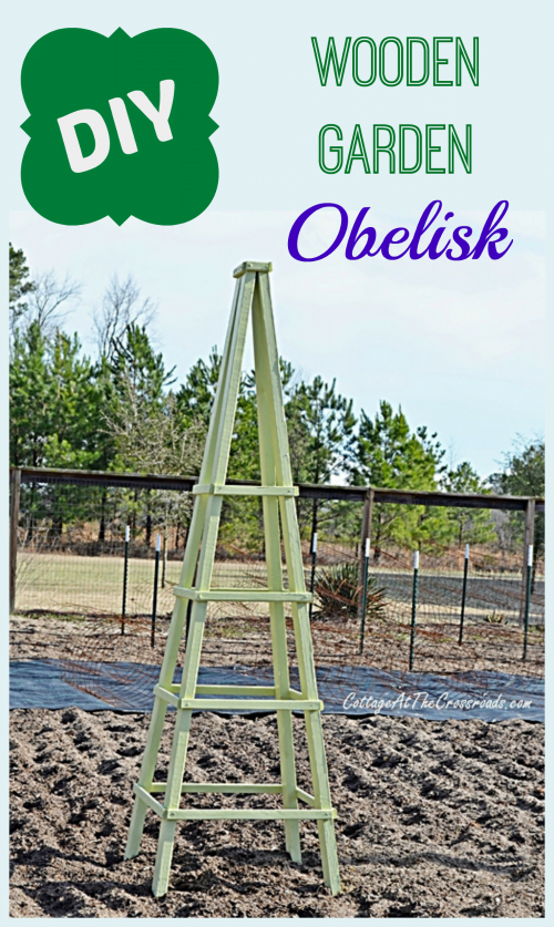 DIY Wooden Garden Obelisk