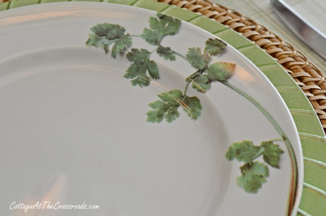 Adding green to your table | cottage at the crossroads