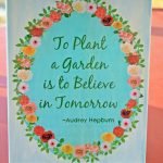 To plant a garden free printable