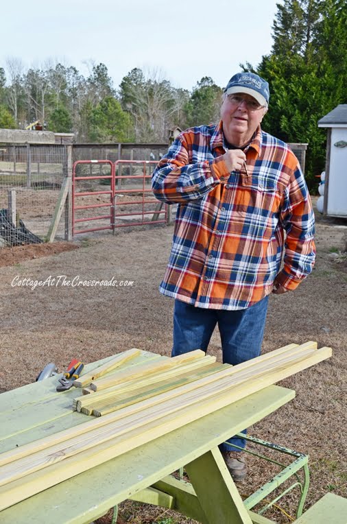 Diy wooden garden obelisk | cottage at the crossroads